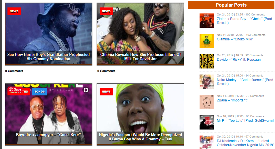 Best Entertainment Blogs In Nigeria