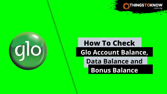 how to check glo account balance