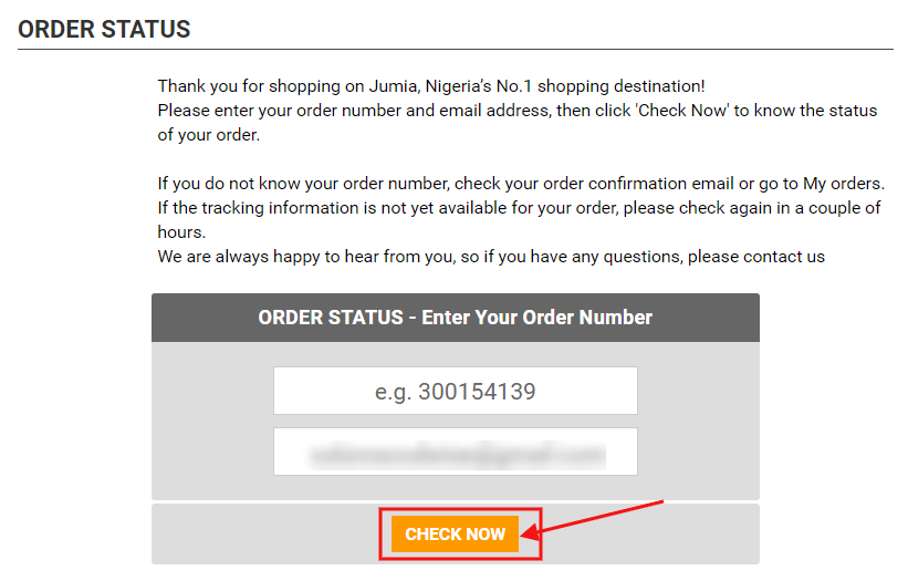 How To Track Your Order on Jumia
