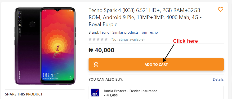 How to Place An Order on Jumia