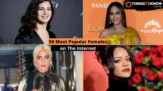 most popular females on the internet