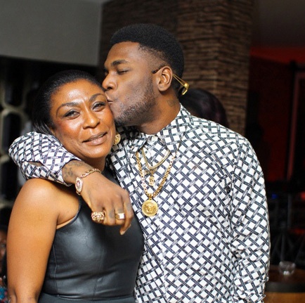 Him "Burna Boy" and his mum - Source: Nairaland.com