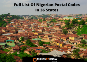 Full List Of Nigerian Postal Codes In 36 States