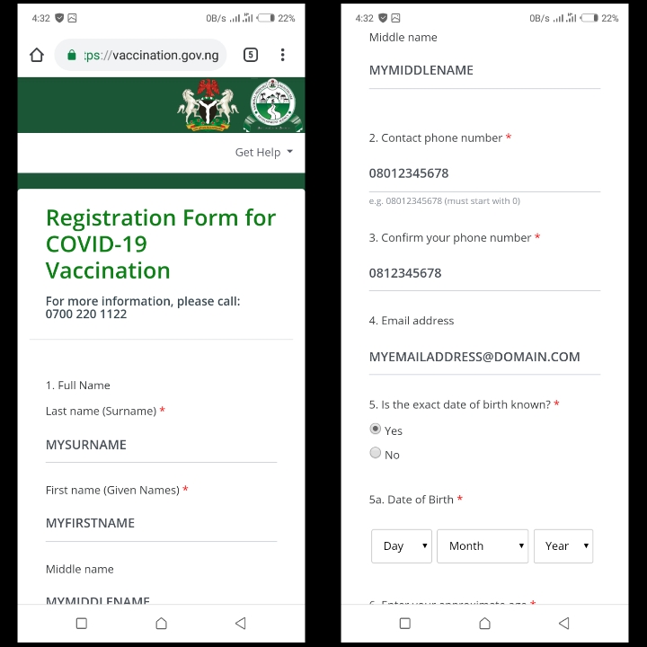 Nigeria covid-19 vaccine registration