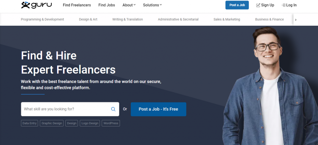 make money freelancing with Guru