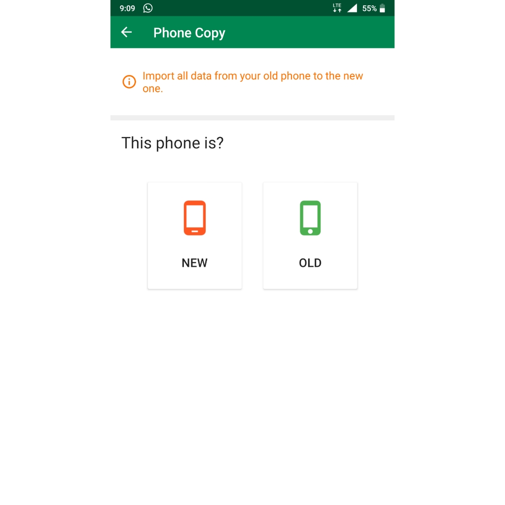 transfer all data from old phone to new phone