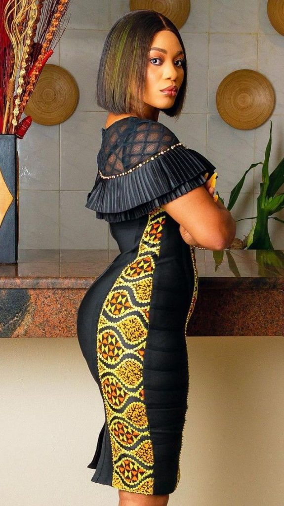 Body Fitted Gown Ankara Style