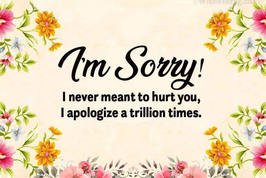 Apology Messages To Your Lover