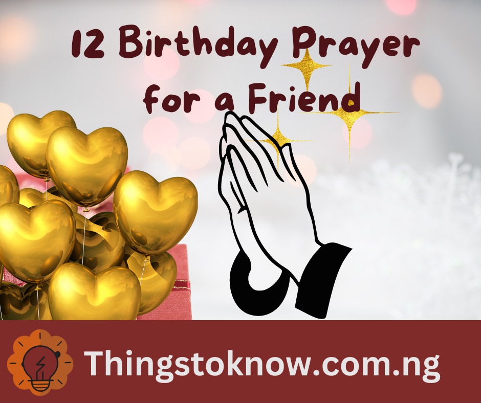 12 Birthday Prayer for a Friend